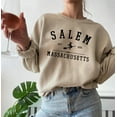 thumbnail image 4 of Salem Massachusetts Witchy Halloween Sweatshirt, Retro Witch City Graphic Pullover, Cozy Fall Sweater, 4 of 6