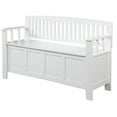 thumbnail image 1 of Riverbay Furniture Banc de Rangement en Bois Blanc, 1 of 7