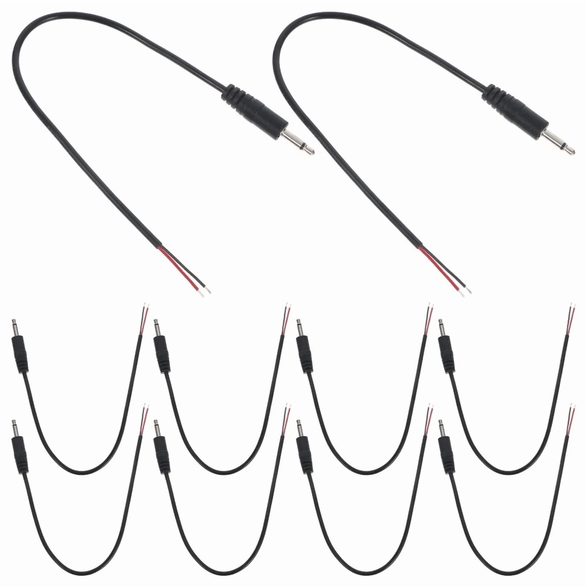 10 Pcs 3. 5Mm Plug Bare Wire Converter Mic Jack Speaker Audio Cable
