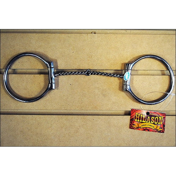 Metalab Five Inch Ss Dee Ring Snaffle Bit With Thin Twisted Wire