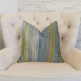 thumbnail image 2 of Plutus Spoft Strie Coussin Fait Main Bleuet, (26 Pouces x 26 Pouces), 2 of 3
