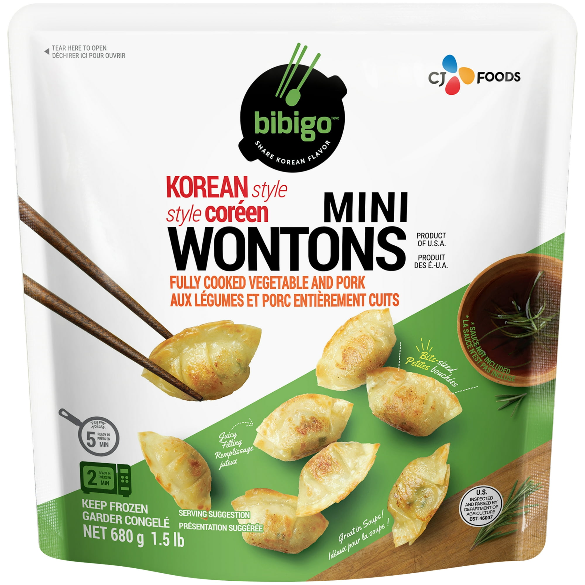 MINI WONTON PORK 680g 1.5lbs per bag Walmart