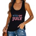 thumbnail image 2 of IROINNID Women's Round Neckline Tank Sleeveless Casual America Flag Casual Tops Blouse Tops Women Tops 4th Of July, 2 of 5