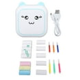 thumbnail image 2 of Portable Bluetooth Thermal Printer, Clear Photos Mini Thermal Printer  for Photo Blue, 2 of 7