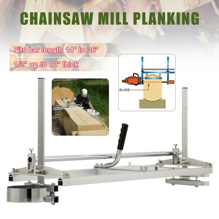 Portable Sawmill 18” to 48” Guide Bar Lumber Cutting Sawmill Aluminum (Best Value Portable Sawmill)