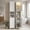 White, variant on LEDREM Bathroom Storage Cabinet 67" Tall Narrow Wooden Freestanding Cabinet with Automatic Door Lights, Adjustable Shelves,White