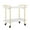 White/Polished Brass, variant on Martha Stewart Liam 2 Tier Mobile Printer Cart, Polished Brass Frame, Walnut