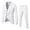 White, variant on TBWNWG Men's Slim Fit Three Piece Suit for Business Wedding and Formal Party Events with Vest Pants and Tailored Coat,Sizes M
