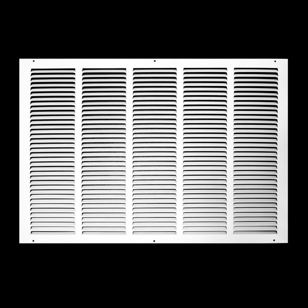 26 X 18 Steel Return Air Grille Hvac Vent Cover Grill For Sidewall And Ceiling White Outer Dimensions 27 75 W X 19 75 H For 26x18 Duct Opening Walmart Com Walmart Com