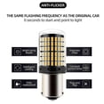 thumbnail image 3 of 2PC 1156 BA15S P21W BAU15S PY21W T20 7440 W21W 3157 1157 P21/5W W21/5W LED Bulbs 144 SMD led CanBus Lamp For Turn Signal Light, 3 of 3