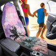 thumbnail image 3 of KUIFORTI Hawaiian Print Towel Seat Cover for Trucks SUV,Palm Tree Purple Car Seat Protector Cover Waterproof Car Seat Towel Cover After Gym Beach Travel Sport, 3 of 6