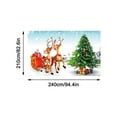 thumbnail image 5 of Vikakiooze Christmas Background Cloth, Poster Of Christmas Cover Garage Door, Wall Murals, Winter,Outdoor, Large Door Decoration For Interior And Exterior Decoration Of Christmas, 5 of 9