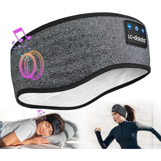 Auriculares con diadema para dormir LC-Dolida Bluetooth 5.2 Fashion Grey