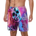 thumbnail image 1 of Lukts Neon Skull With Milkshake Print Mens Swim Trunks Swim Shorts Quick Dry Bathing Suits for Men Beach Shorts Mesh Lining Swimming Trunks ,Bathing Suit-XX-Large, 1 of 6