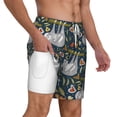 thumbnail image 3 of Picia Cute Sloth pattern Mens Swim Trunks with Compression Liner Stretch Beach Shorts Quick Dry with Zipper Pockets No-Chafing Board Shorts-Large, 3 of 9