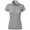 Heather Gray, variant on Womens Premium Longline Polo Tee 5 Button Short Sleeve Tennis Top