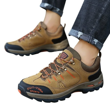 Oyedens Hiking Shoes for Men Waterproof Non Slip Outdoor Trekking Climbing Sneakers Trail Running Shoes