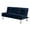 Navy, variant on Furniture of America Ryven Biscuit Tufted Microfiber Futon Sofa Bed in Gray
