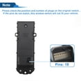 thumbnail image 4 of Interruptor de ventana eléctrica del lado del conductor delantero izquierdo Unique Bargains para Toyota Hilux 2015-2022 Número de control de ventana No.848200D600 Negro, 4 of 7