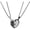 02 Silver Black, variant on Stainless Steel Cat Kitty Necklace for Women Men Matching Cat Love Heart Yin Yang Necklace for Couples Friendship Jewelry Gift