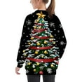 thumbnail image 4 of Girls Sweatshirt Pullover Crewneck Oversized Pullover Cotton Clothes Printed Long Sleeves Tops Casual Fleece Sweater with Pocket Fall Winter Warm Sweatshirts Kids Hoodies, 4 of 6