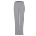 thumbnail image 6 of Scyoekwg Women Casual Pants Solid Color Casual Elastic Waist Ruched Straight Leg Pant Pockets Ladies Sweatpants Loose Comfy Trousers Gray,XXL, 6 of 7