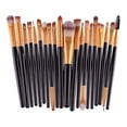 thumbnail image 1 of 20pcs Brushes Lip Brush Tool Set Negro dorado shamjiam  Pinceles de maquillaje profesional, 1 of 9
