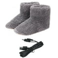 thumbnail image 1 of USB Electric Heated Shoes USB Charging Winter Plush Comfortable Foot Warmer, 1 of 7