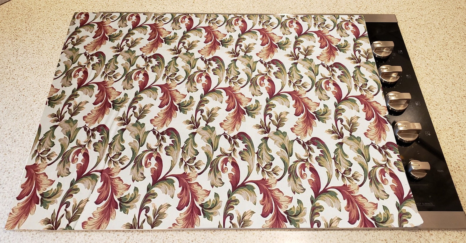 Autumn Fall Floral Leaves Cover and Protector for Flat Stove Top by Penny's Needful Things