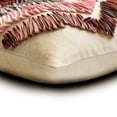 thumbnail image 2 of The HomeCentric Pink Pack of 2, 12"x20" (30x50 cm) Lumbar Pillow Cover, Linen Ribbon Embroidery Oblong Pillow, Abstract Pattern Modern Style - Begonia, 2 of 3