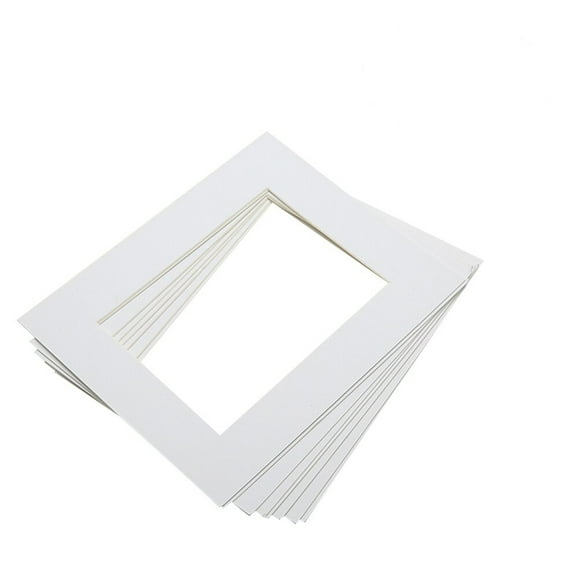 25Pcs 10 Inch WHITE Picture Mats Mattes