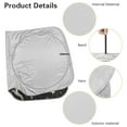 thumbnail image 6 of Jeiento Gothic Sun Print Windshield Sun Shade for Truck SUV Car Foldable Automotive Front Window Sunshade Protector Window Shades Cover Sun Visor Shield Fit Most Car, 6 of 7