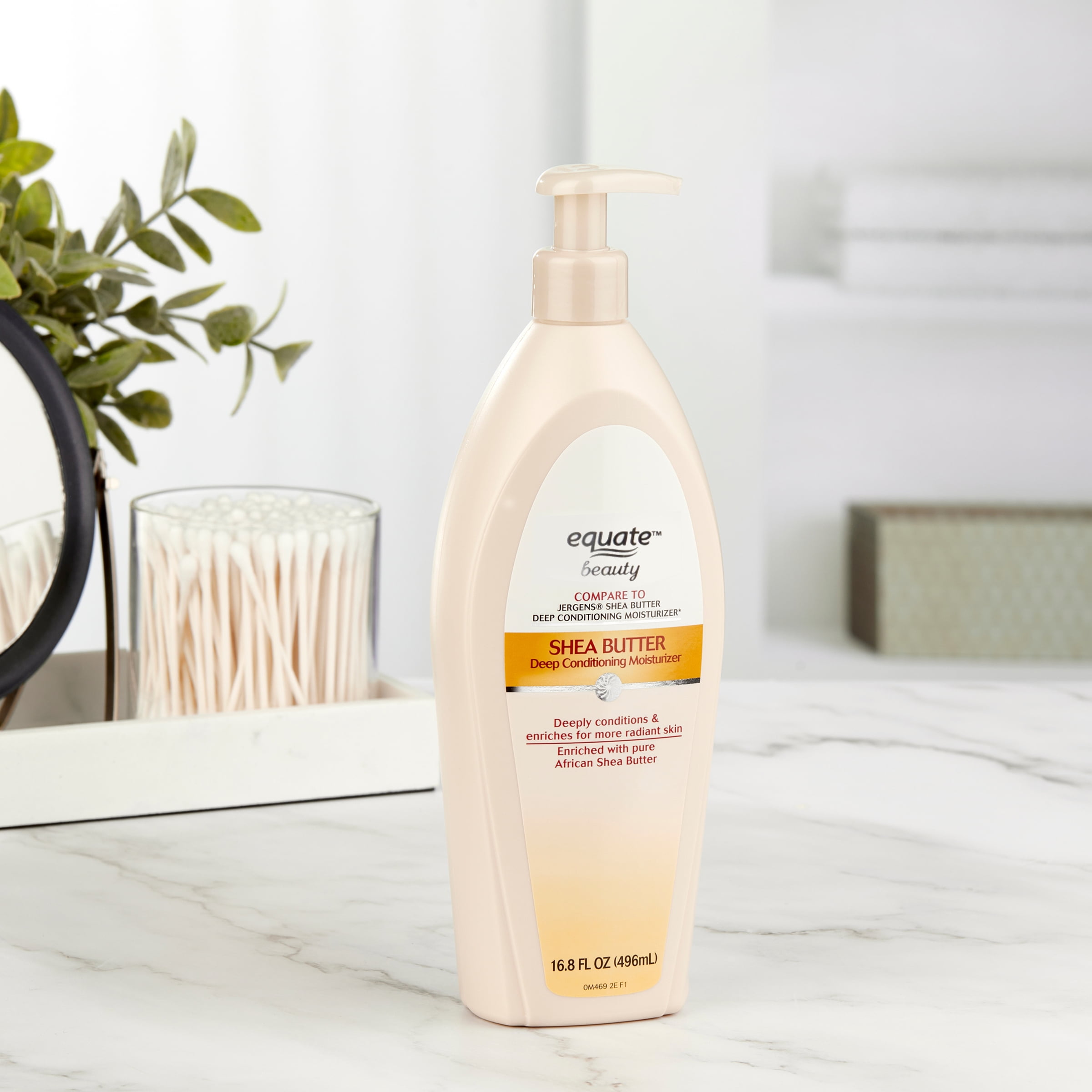 Equate Shea Butter Deep Conditioning Moisturizer Lotion, 16.8 oz, Compare to Jergens® Shea Butter Deep Conditioning Moisturizer