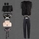 thumbnail image 3 of Chaqueta de cosplay de Ken, diadema, disfraz de fantasía, chaleco de Ryan Gosling, abrigo, camisa, sombrero para hombre adulto, traje de disfraz de Halloween, 3 of 5