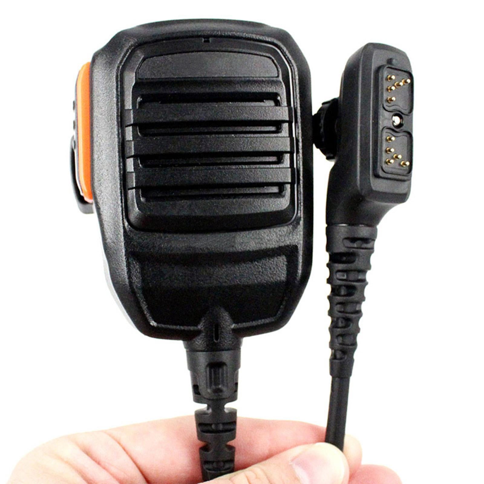 Waterproof Speaker Mic IP54 Rated Quality Audio, 360° Rotating Clip for Security Personnel