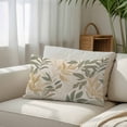 thumbnail image 3 of Sage Green Yellow Botanical King Size Pillow Cover, Pillowcase Protectors with Zipper, Breathable Decorative Throw Pillow Case Cover, Vintage Spring Summer Pillow Shams for Couch Sofa 20x36Inch, 3 of 8
