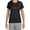 Black, variant on Women Short Sleeve Gyming T Shirt Lightweight Cooling Performance Crew Neck