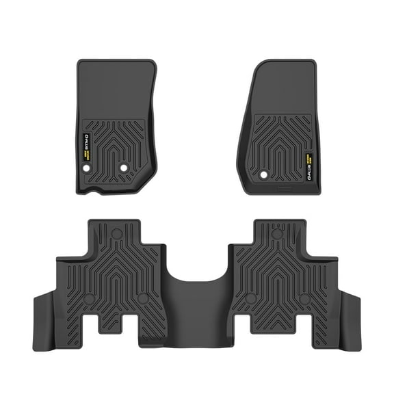 TPE Floor Liners All Weather Floor Mats Fit For 2013-2018 Jeep Wrangler JK