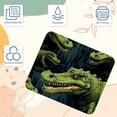 thumbnail image 3 of Crocodile Printed Non-Slip Rubber Bottom Gaming Mouse Pad 8.3x9.8 Inch Square Office and Gaming Mouse Mat, 3 of 6