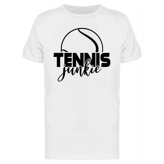 Tennis Junkie Quote T-Shirt Men -Image by Shutterstock, Male Large