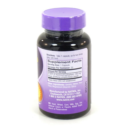 Natrol Double Strength 5-HTP, 100mg, 30 Ct