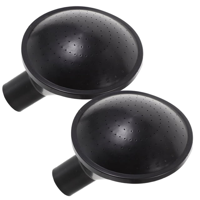 2 uds regadera cabeza de rosa reemplazo de plástico cabezal de aspersor boquilla de pulverización Universal regadera de jardín cabezal de aspersor negro