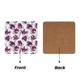 thumbnail image 2 of Xecao Tulips Flowers for MDF Cork Coaster 4 Pcs,Drink Coasters,Suit for House Warming Gifts New Home ,Coffee Table Decor-Square, 2 of 7