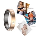 thumbnail image 3 of Smart Fitness Ring, Comfortable Step Counter  Remote Photography Activity Tracker Ring  for Running Walking #6: Inner Diameter: Approx. 16.85mm / 0.66in,#7: Inner, 3 of 7