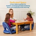 thumbnail image 3 of ECR4Kids 30in x 30in Square Hardwood Table with 14in Legs, Childrens Furniture, Honey, 3 of 9