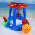 Swimming Pool Basketball Hoop Set Inflatable Floating Hoops with Ball
