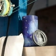 thumbnail image 2 of Gobelet Isolé 20oz, Gobelet de Voyage avec Couvercle, Porte-Gobelet Tasse de Voyage Amicale, Contenant Isotherme en Acier Inoxydable, Gobelet 20 Oz, Tasse à Café Réutilisable Isolée avec Couvercle (Ciel Étoilé Violet), 2 of 6