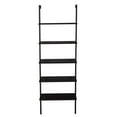 thumbnail image 6 of Ktaxon 5-shelf Wall Mounted Bookshelf, Industrial Wood Ladder Bookcase with Heavy Duty Metal Frame, Dark Walnut, 6 of 7