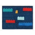 thumbnail image 5 of LEGO®, Brick Stripe, Navy, Kids, Quilt and Sham Bedding Set, Queen 86" x 86", 5 of 10