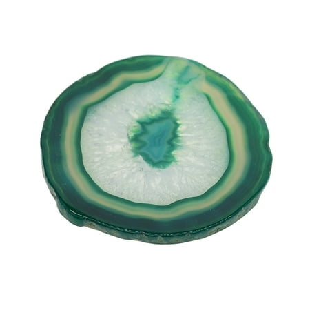 

Agate Slices Polished Irregular Crystal Quartz Stone Pendant Charms Green